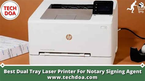 Efficient Dual Tray Laser Printer for Notary Usage